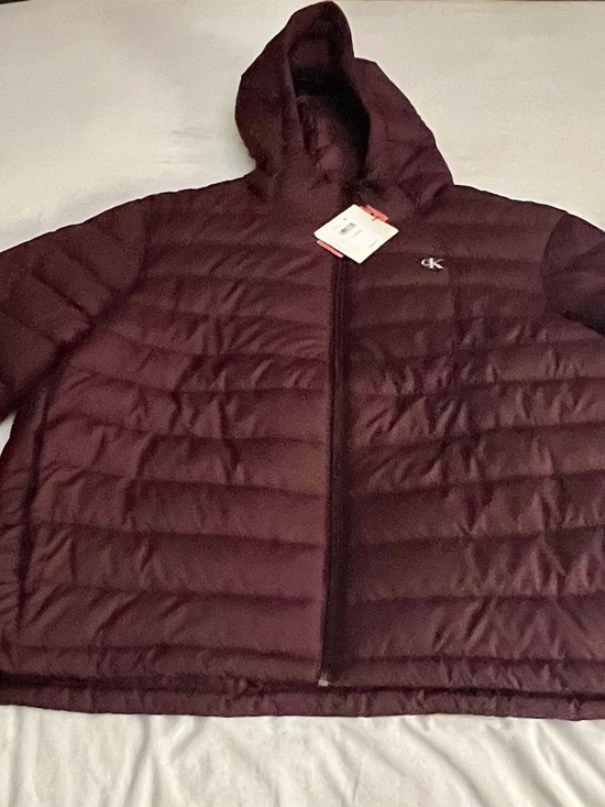 Calvin Klein Other - Calvin Klein Quilted Hooded Puffer Jacket - Deep Burgundy Packable travel